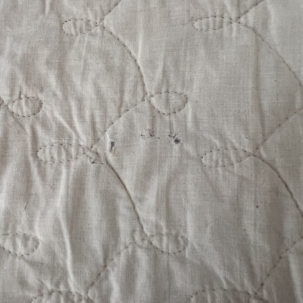 Vintage Handmade Patchwork Quilt Queen Reversible Multicolor Eight-Point Star - Picture 12 of 16